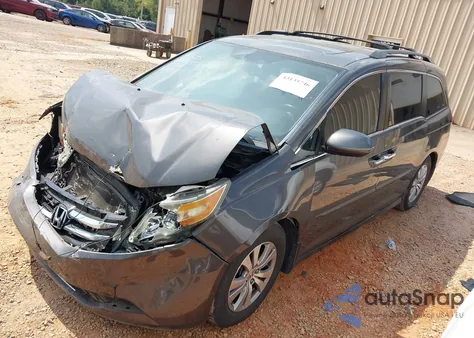 2014 Honda Odyssey Ex-L from USA, damaged, VIN 5FNRL5H69EB107741